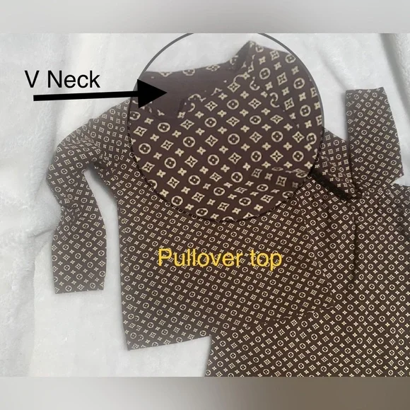 LOGO VL ⭐️ Bronze Brown 🌟 EUC - 2 piece Knit MIDI skirt &  top ⭐️ CLEAN - Picture 9 of 14